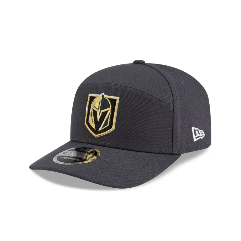 Vegas Golden Knights Poly Split Panel 9SEVENTY Stretch-Snap Hat made by New Era