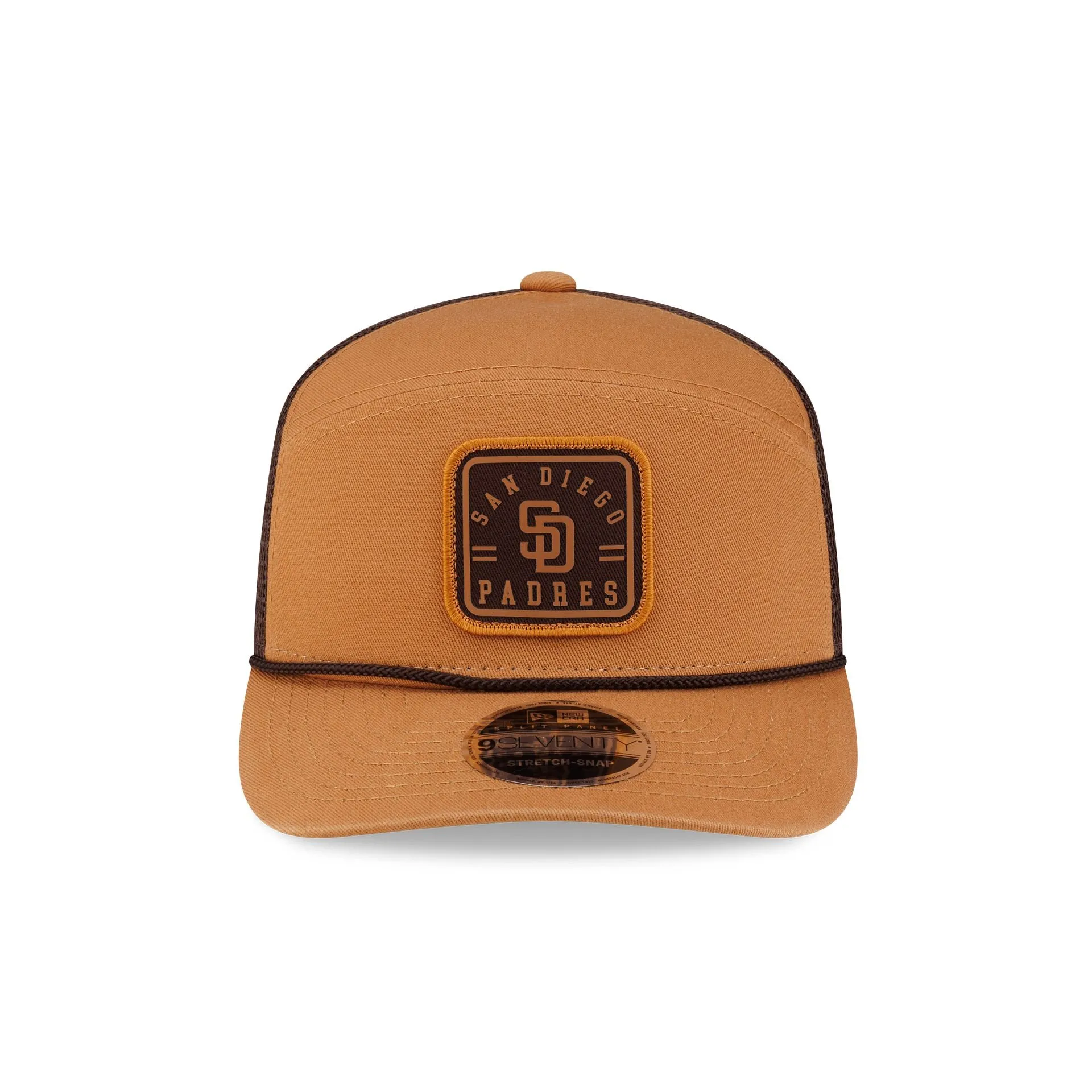 San Diego Padres Light Bronze Split Panel 9SEVENTY Trucker Hat sold by New Era product image thumbnail 2