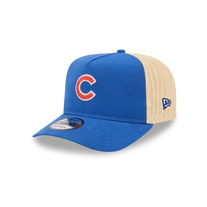Chicago Cubs Grained 9FIFTY A-Frame Snapback Hat made by New Era