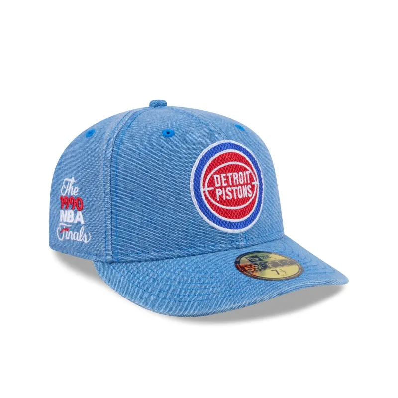 Detroit Pistons Hardwood Classics Diamond Stitch 59FIFTY Fitted Hat made by New Era