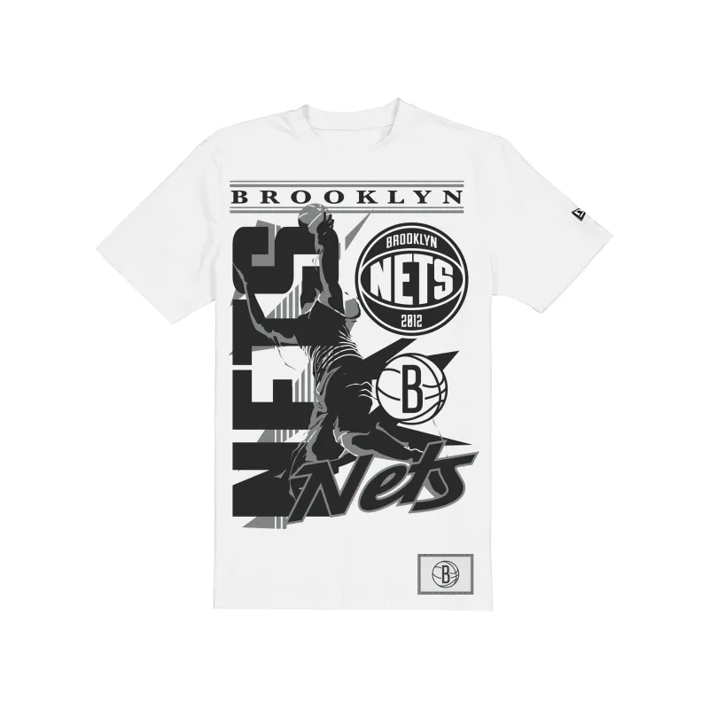 Brooklyn Nets Sport Classics Player White T-Shirt made by New Era