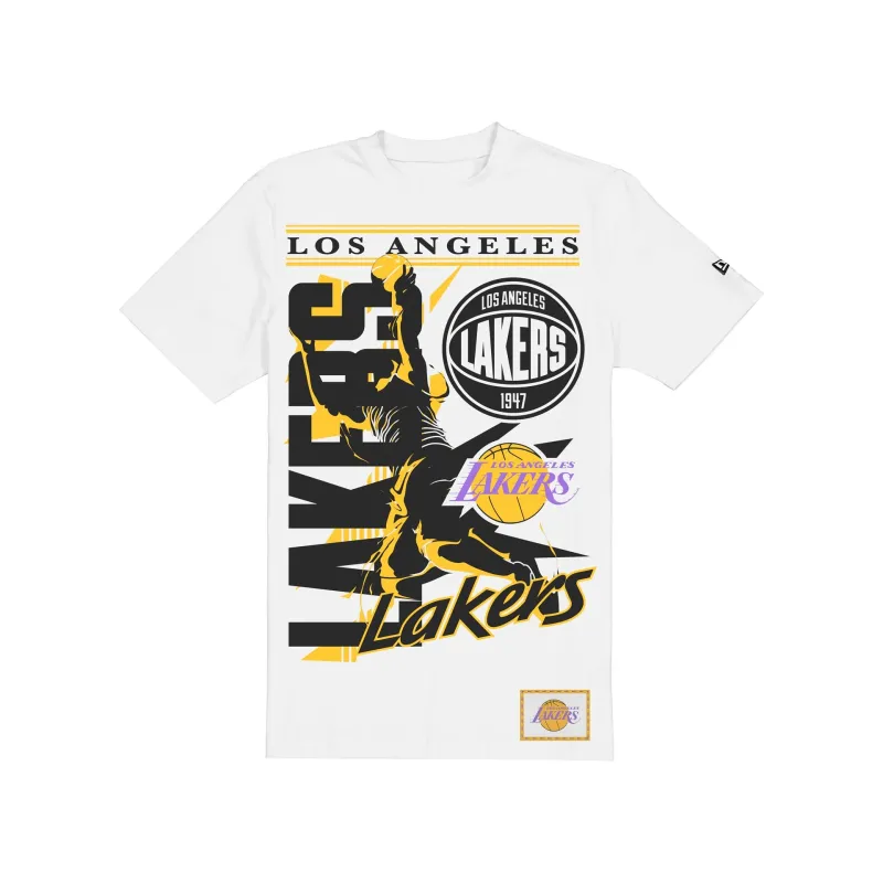 Los Angeles Lakers Sport Classics Player White T-Shirt made by New Era