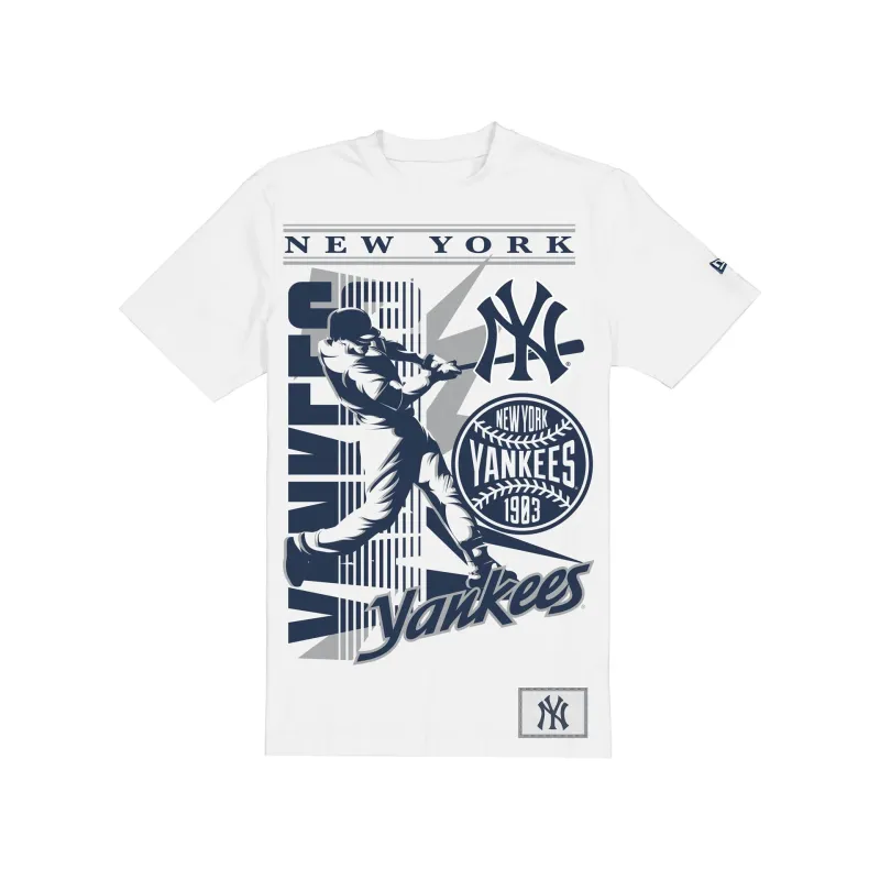 New York Yankees Sport Classics Player White T-Shirt made by New Era
