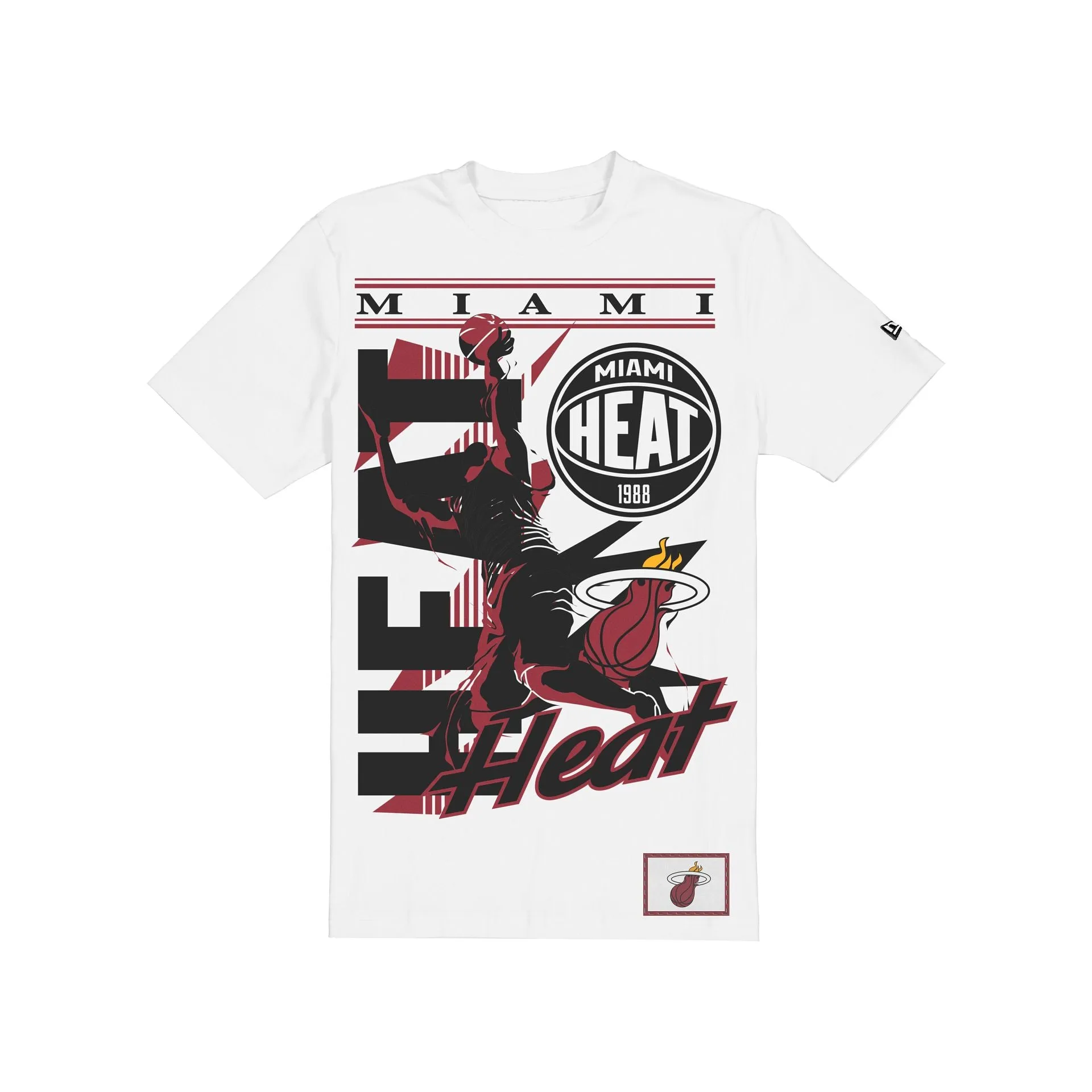 Miami Heat Sport Classics Player White T-Shirt sold by New Era