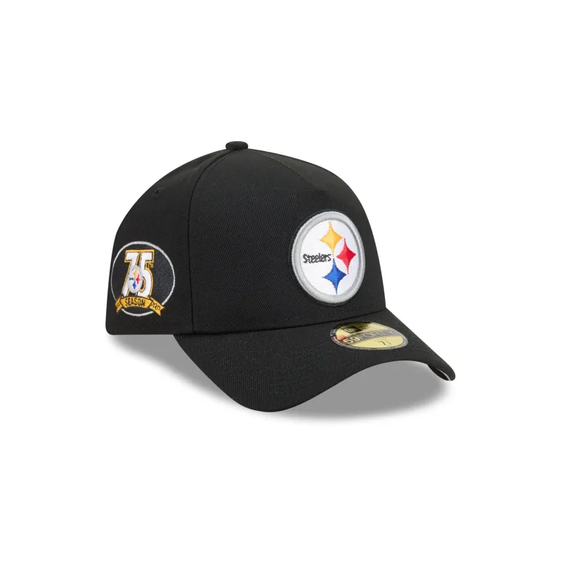 Pittsburgh Steelers Team Side 59FIFTY A-Frame Fitted Hat made by New Era