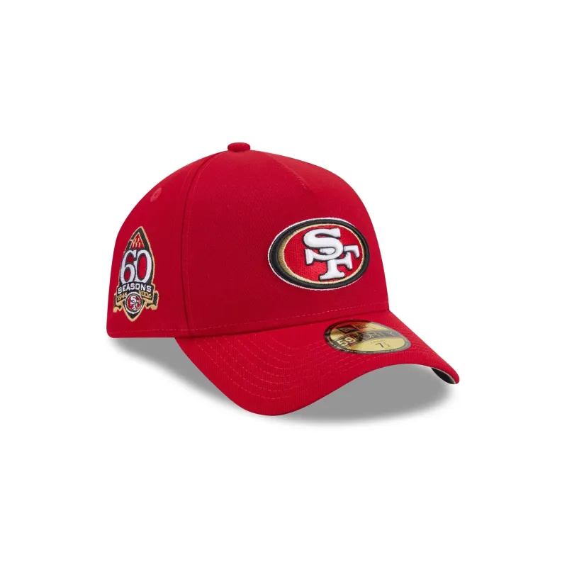 San Francisco 49ers Team Side 59FIFTY A-Frame Fitted Hat made by New Era