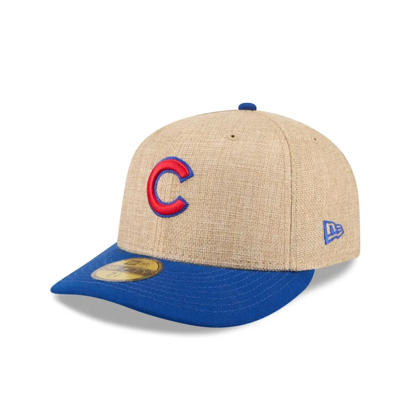 Chicago Cubs Twine 59FIFTY Fitted Hat made by New Era