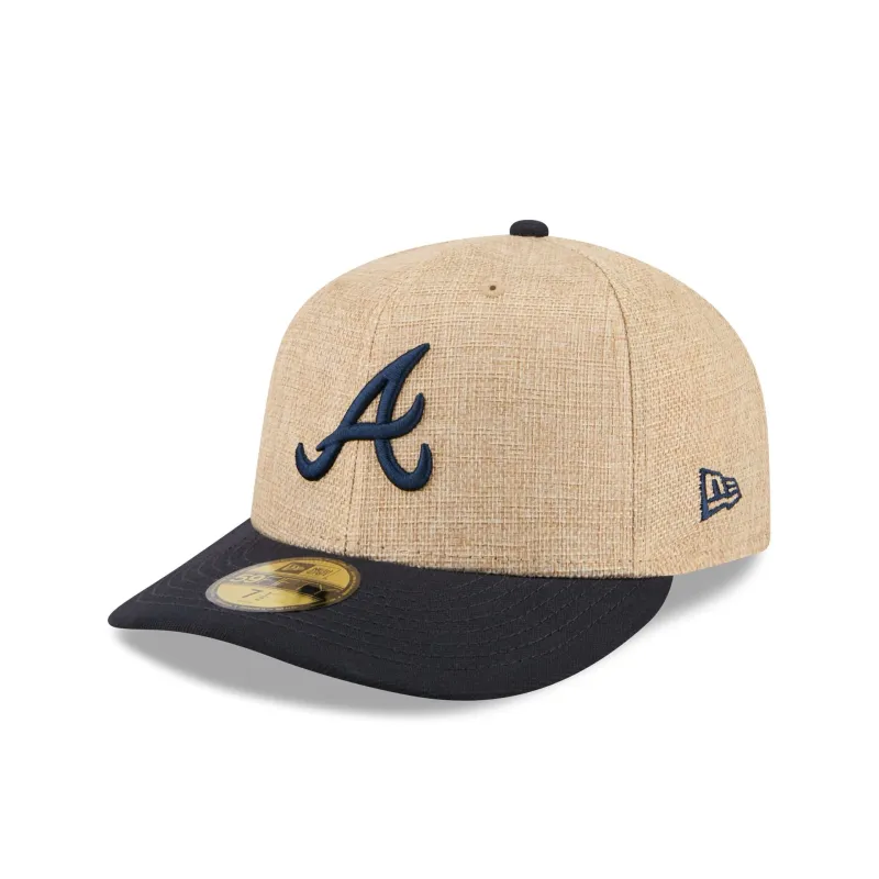 Atlanta Braves Twine 59FIFTY Fitted Hat made by New Era