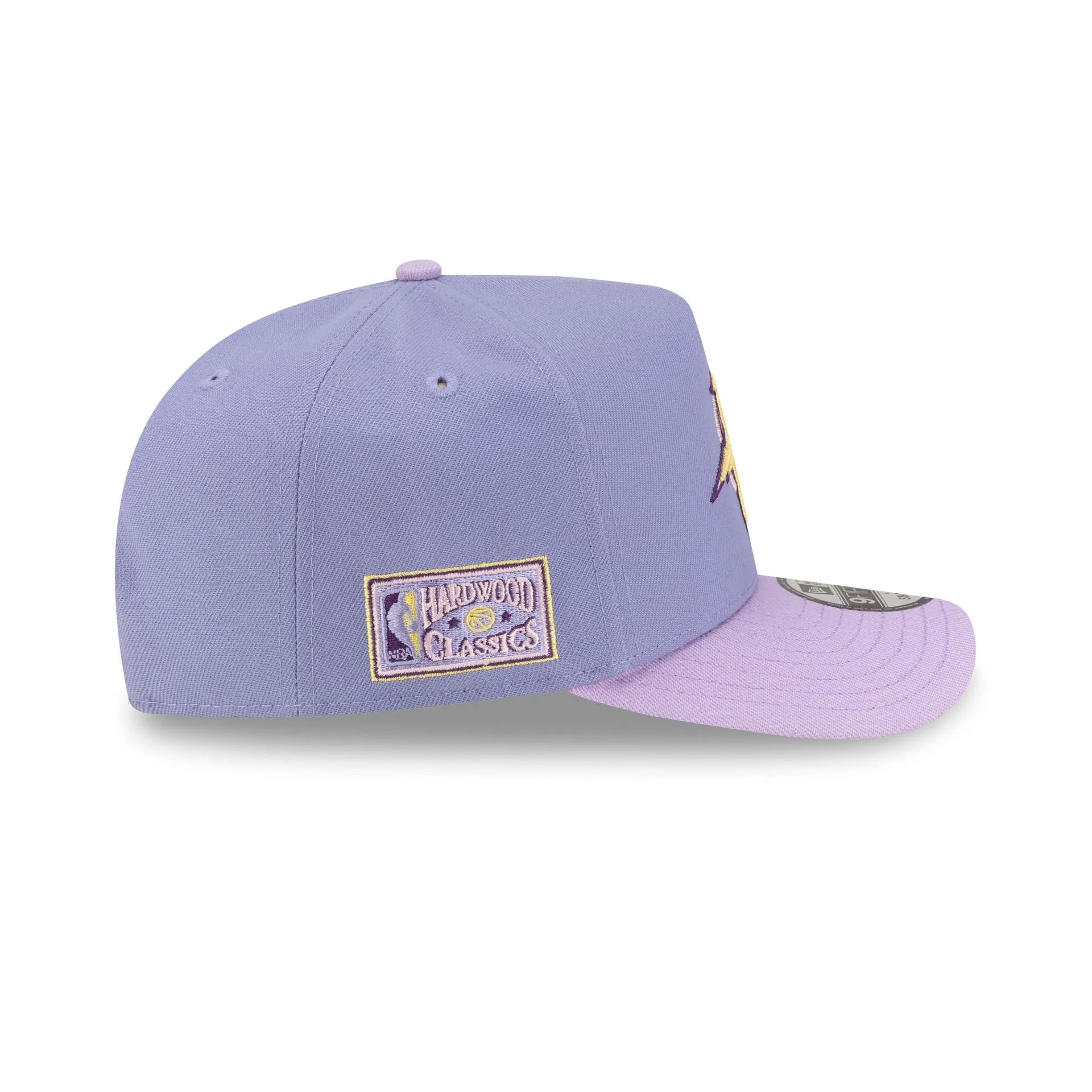 Golden State Warriors Hardwood Classics Lavender Purple 9FIFTY A-Frame Snapback Hat sold by New Era product image thumbnail 4