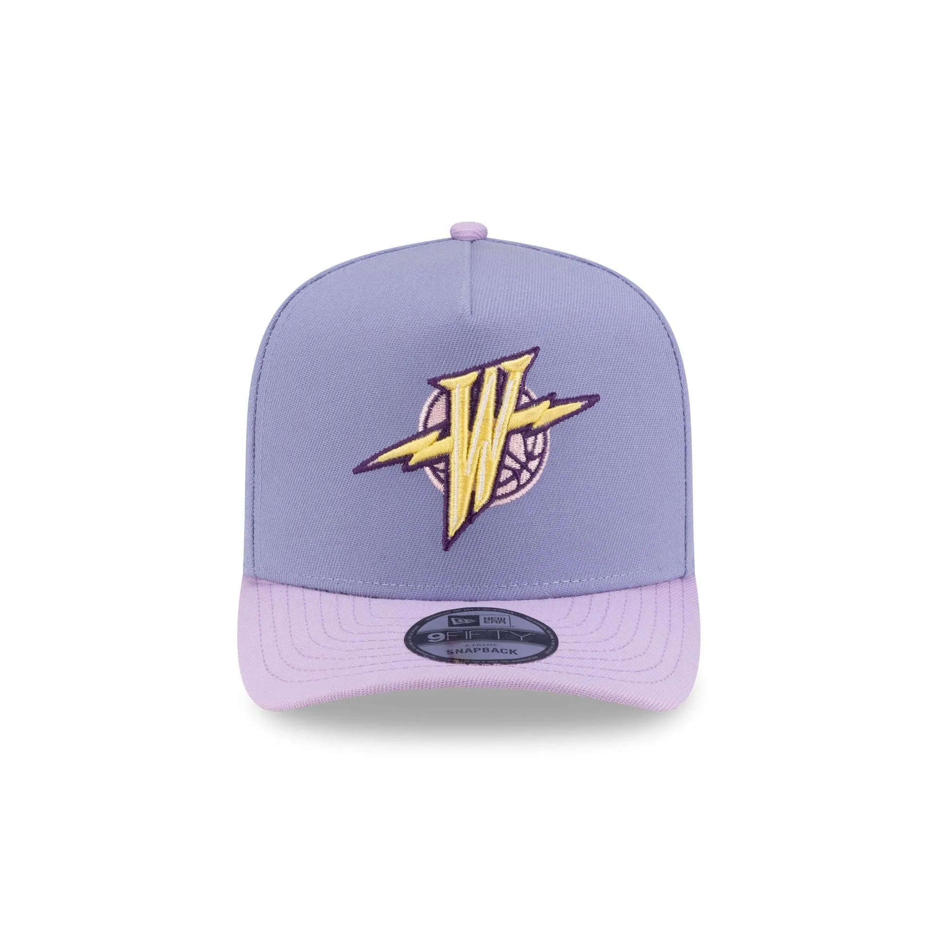 Golden State Warriors Hardwood Classics Lavender Purple 9FIFTY A-Frame Snapback Hat sold by New Era product image thumbnail 2