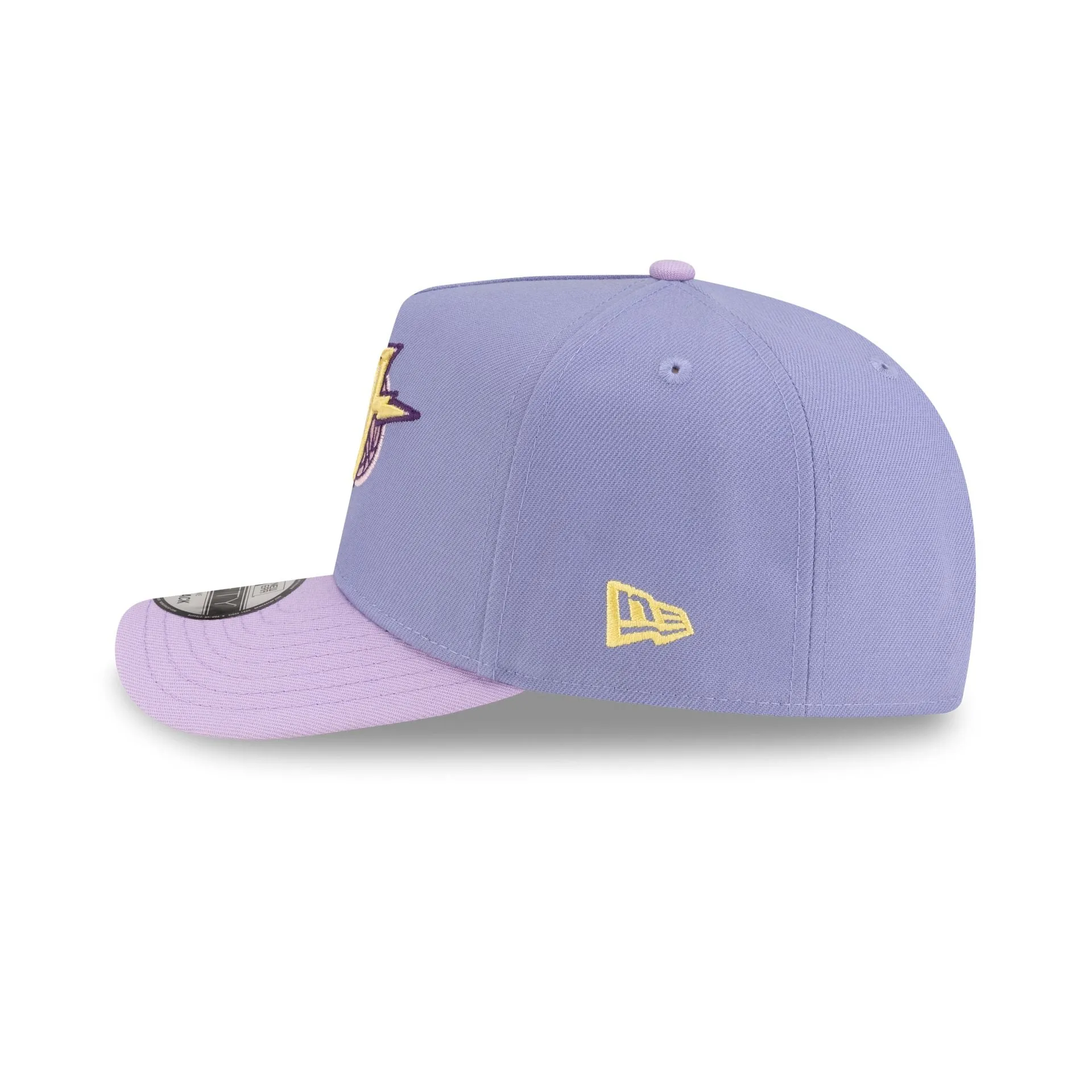 Golden State Warriors Hardwood Classics Lavender Purple 9FIFTY A-Frame Snapback Hat sold by New Era product image thumbnail 5