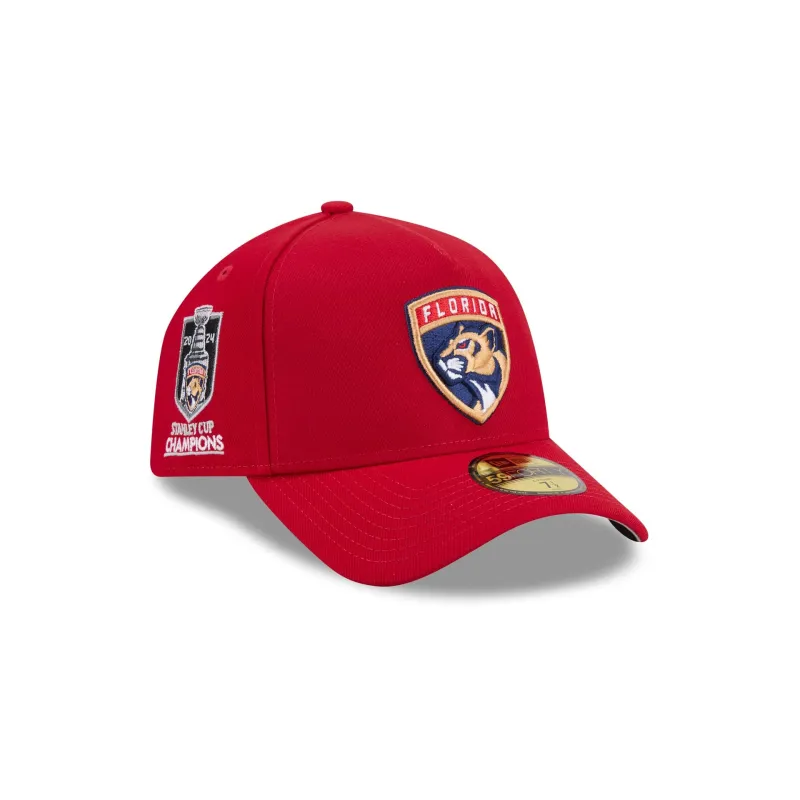 Florida Panthers Team Side 59FORTY A-Frame Fitted Hat made by New Era