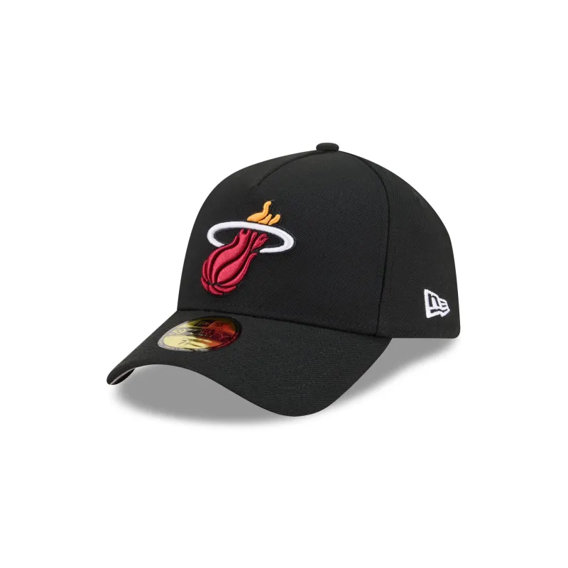 Miami Heat Team Side 59FORTY A-Frame Fitted Hat made by New Era