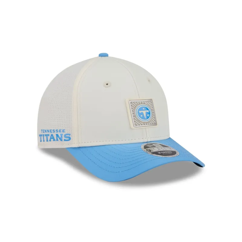 Tennessee Titans 2026 Training 9FORTY M-Crown Snapback Hat made by New Era