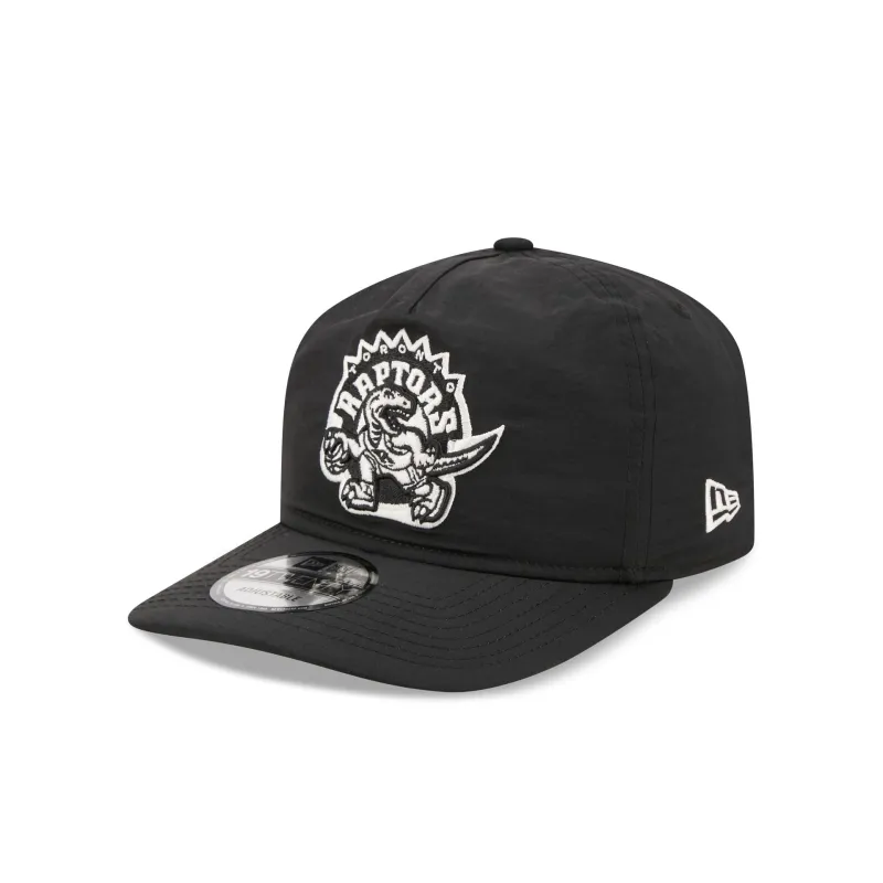 Toronto Raptors Black Nylon 19TWENTY Adjustable Hat made by New Era