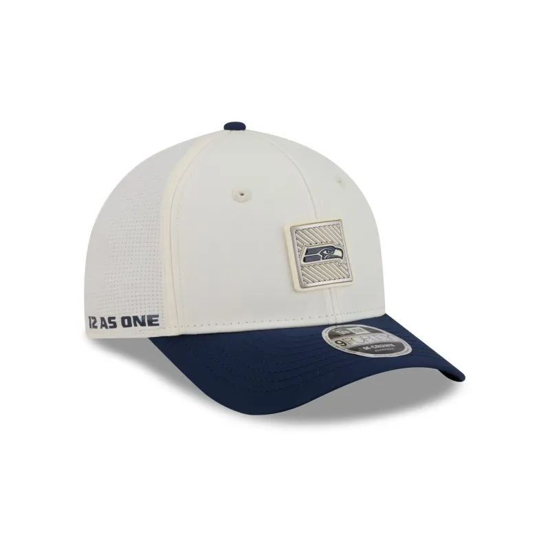 Seattle Seahawks 2026 Training 9FORTY M-Crown Snapback Hat made by New Era