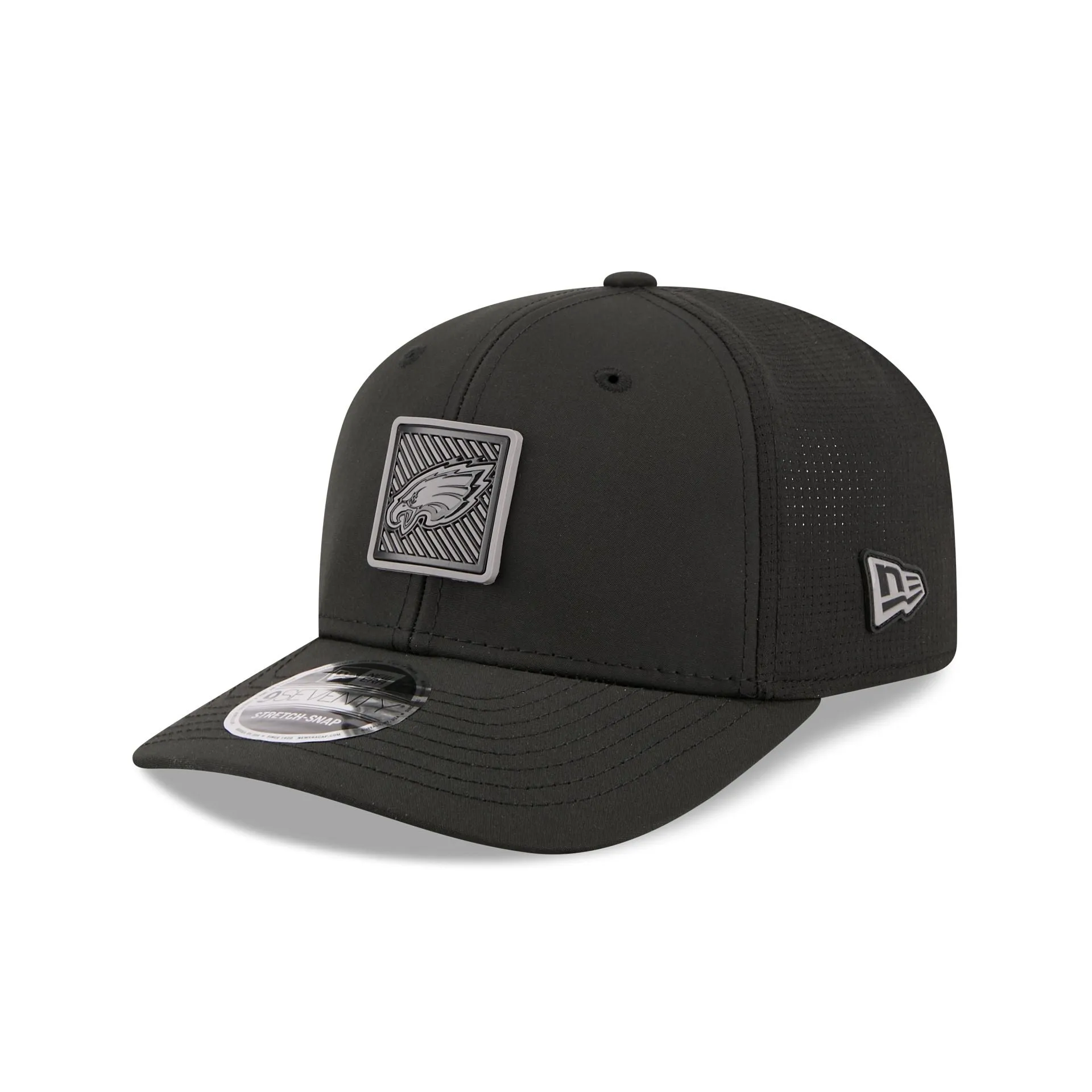 Philadelphia Eagles 2026 Training Black 9SEVENTY Stretch-Snap Hat sold by New Era product image thumbnail 3