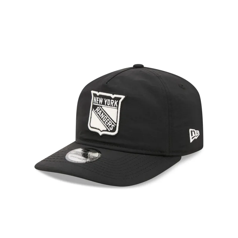 New York Rangers Black Nylon 19TWENTY Adjustable Hat made by New Era