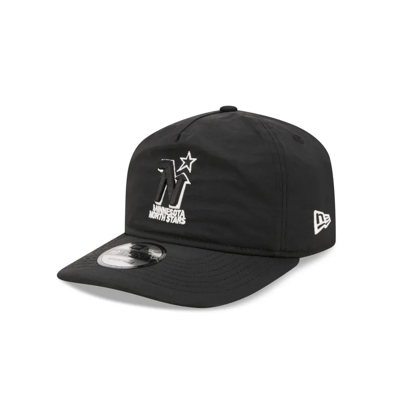 Minnesota North Stars Black Nylon 19TWENTY Adjustable Hat made by New Era