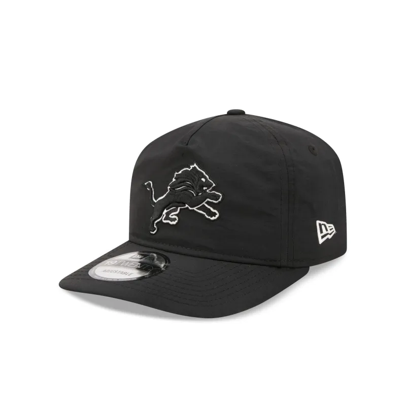 Detroit Lions Black Nylon 19TWENTY Adjustable Hat made by New Era