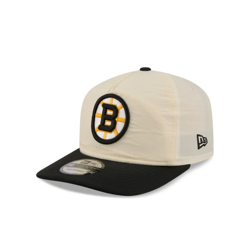 Boston Bruins Chrome Nylon 19TWENTY Adjustable Hat made by New Era