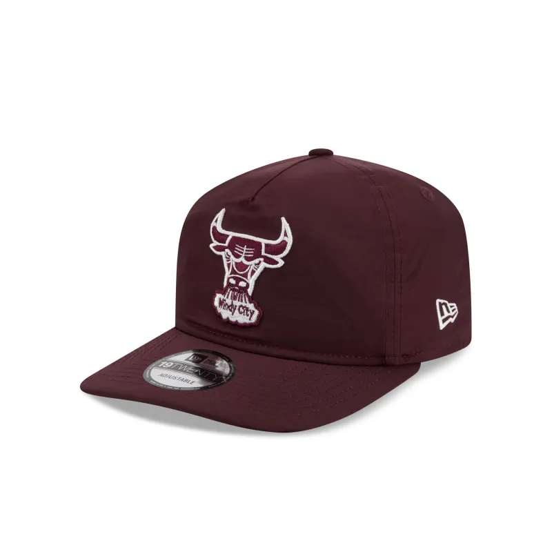 Chicago Bulls Burgundy Nylon 19TWENTY Adjustable Hat made by New Era
