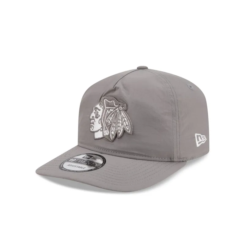 Chicago Blackhawks Gray Nylon 19TWENTY Adjustable Hat made by New Era