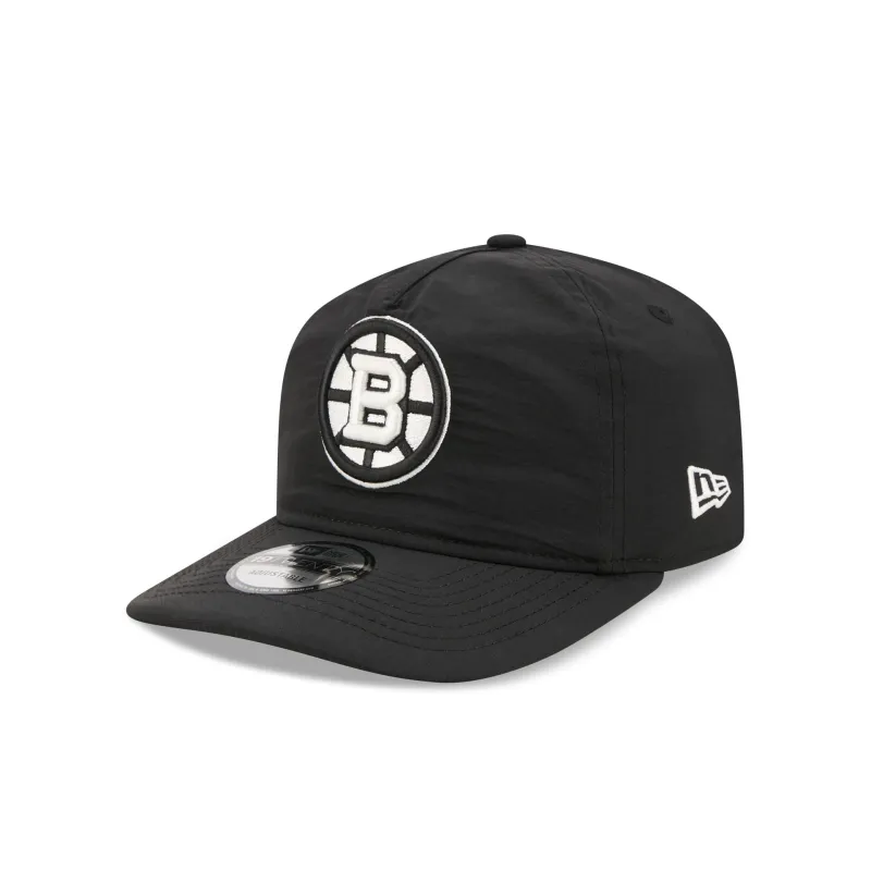 Boston Bruins Black Nylon 19TWENTY Adjustable Hat made by New Era