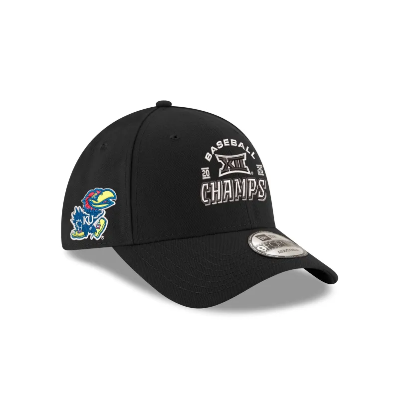 Kansas Jayhawks 2026 Big XII Baseball Champions 9FORTY Adjustable Hat made by New Era
