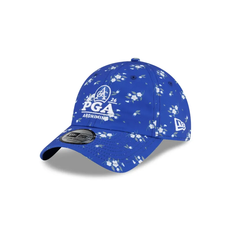 2026 PGA Championship Aronimink Light Royal Floral Women's Casual Classic Adjustable Hat made by New Era