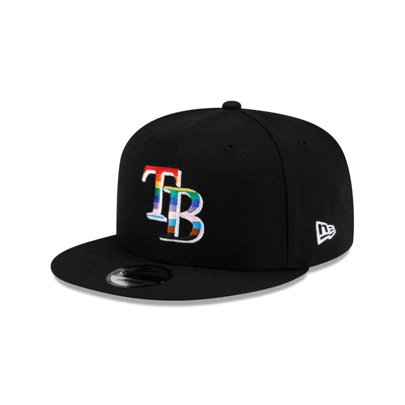 Tampa Bay Rays Pride 9FIFTY Snapback Hat made by New Era