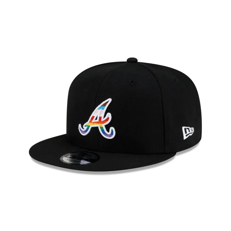 Atlanta Braves Pride 9FIFTY Snapback Hat made by New Era