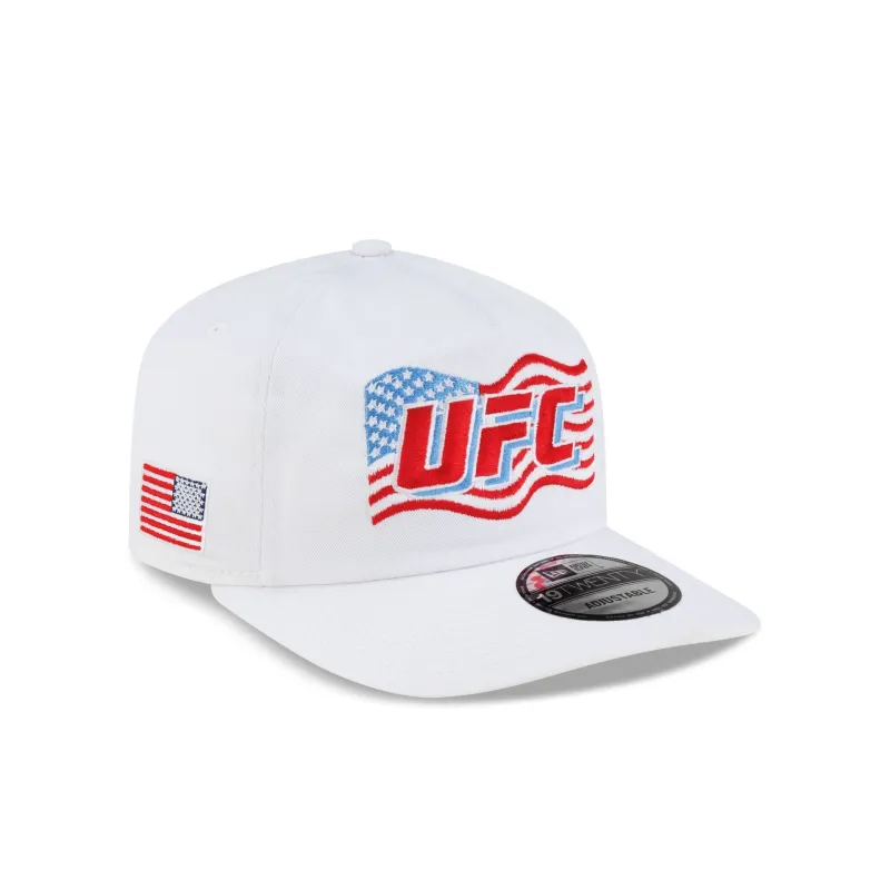 UFC Americana Flag White 19TWENTY Adjustable Hat made by New Era