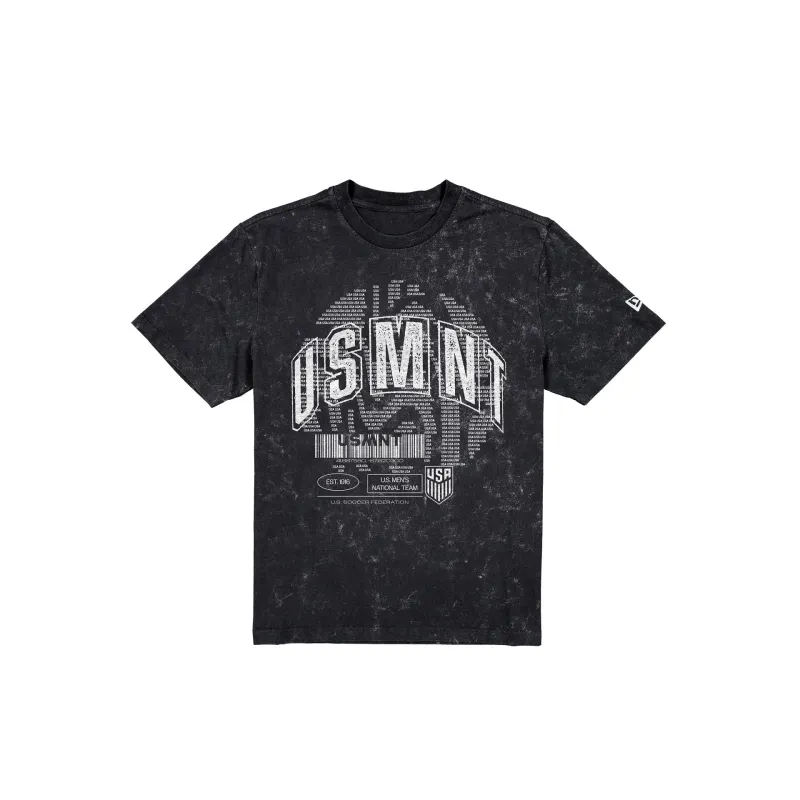 U.S. Soccer Men's National Team Washed Black T-Shirt made by New Era