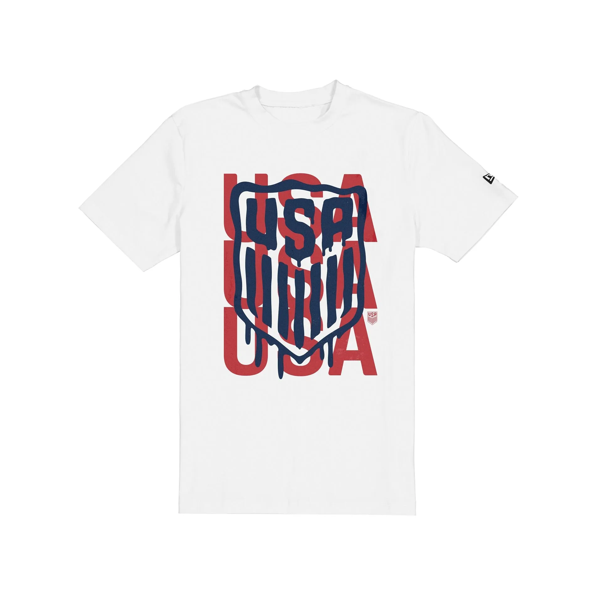 U.S. Soccer Men's National Team Drip White T-Shirt sold by New Era
