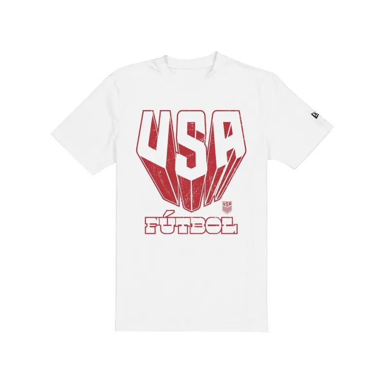 U.S. Soccer Men's National Team FĂștbol White T-Shirt made by New Era