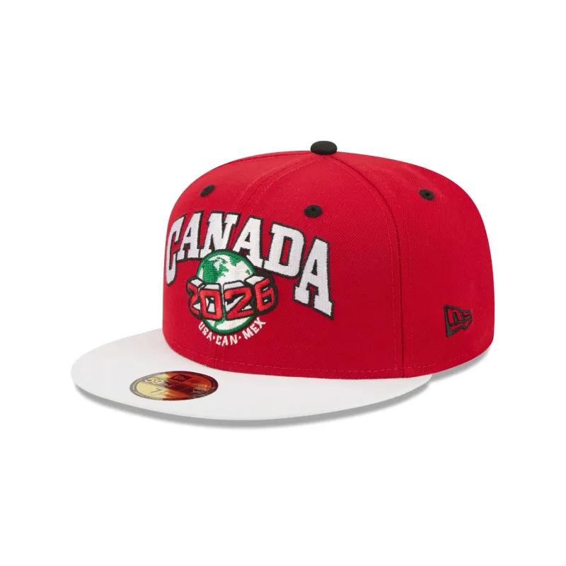 New Era Cap 2026 Canada Soccer 59FIFTY Fitted Hat made by New Era