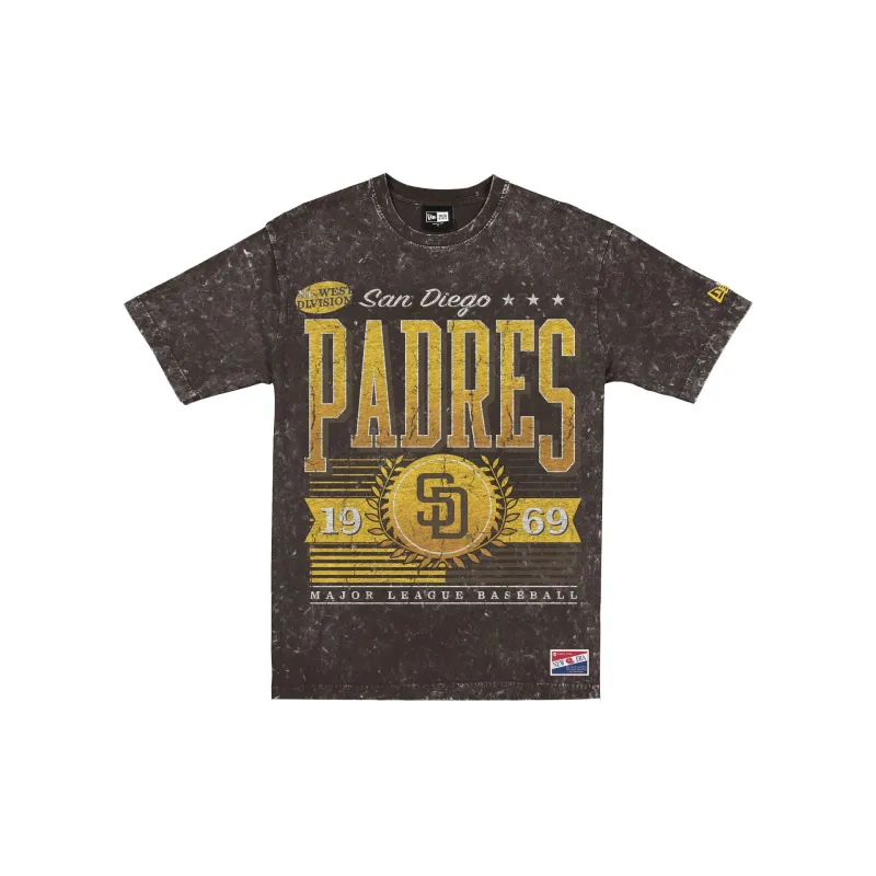 San Diego Padres Throwback Vintage Wash T-Shirt made by New Era