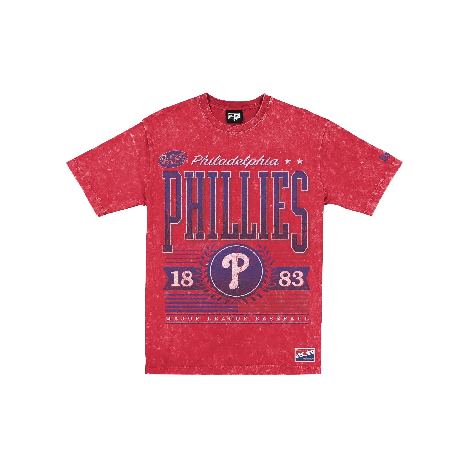 Philadelphia Phillies Throwback Vintage Wash T-Shirt sold by New Era
