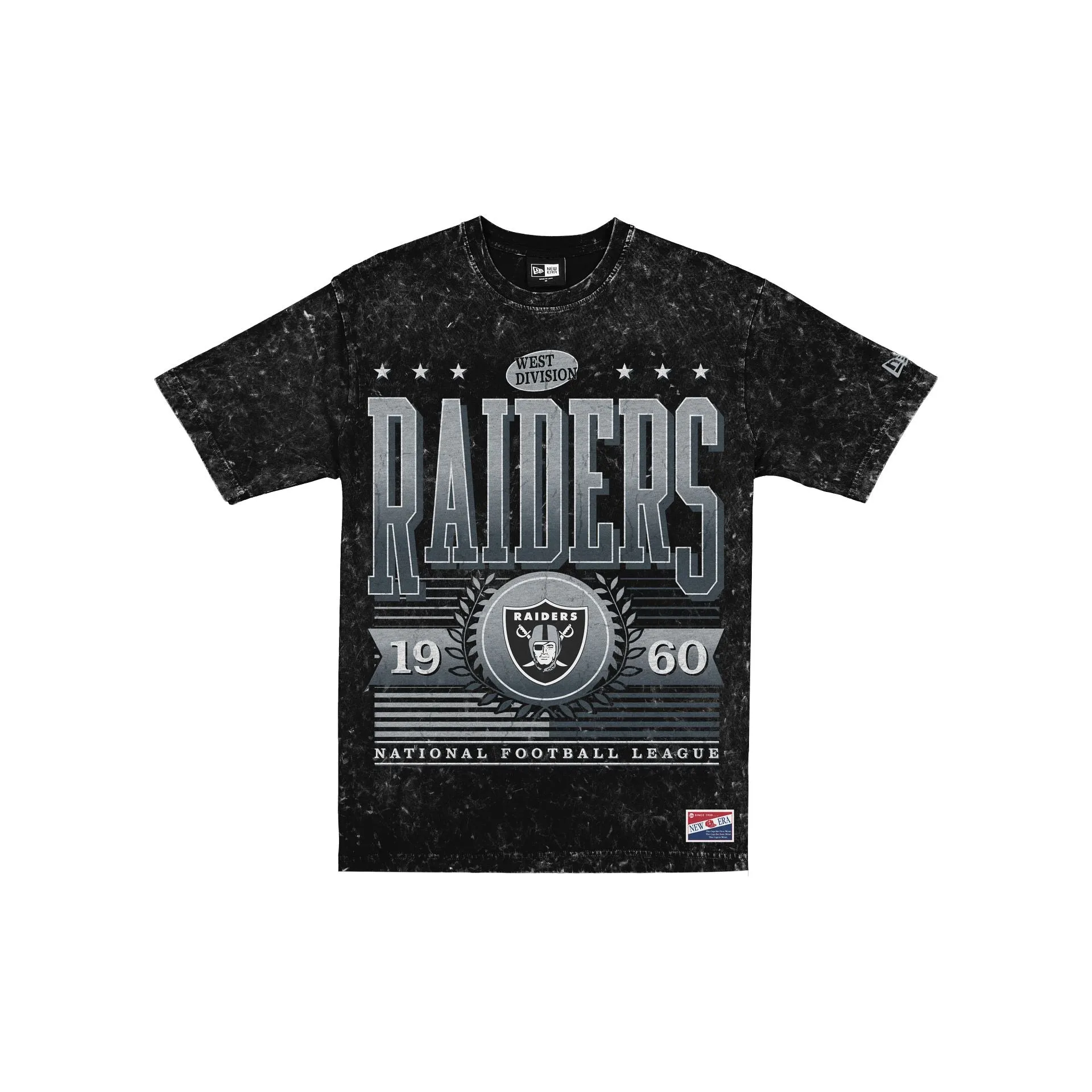 Las Vegas Raiders Throwback Vintage Wash T-Shirt sold by New Era