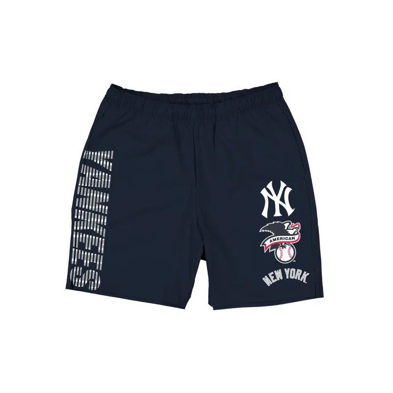 New York Yankees Match Day Navy Shorts made by New Era
