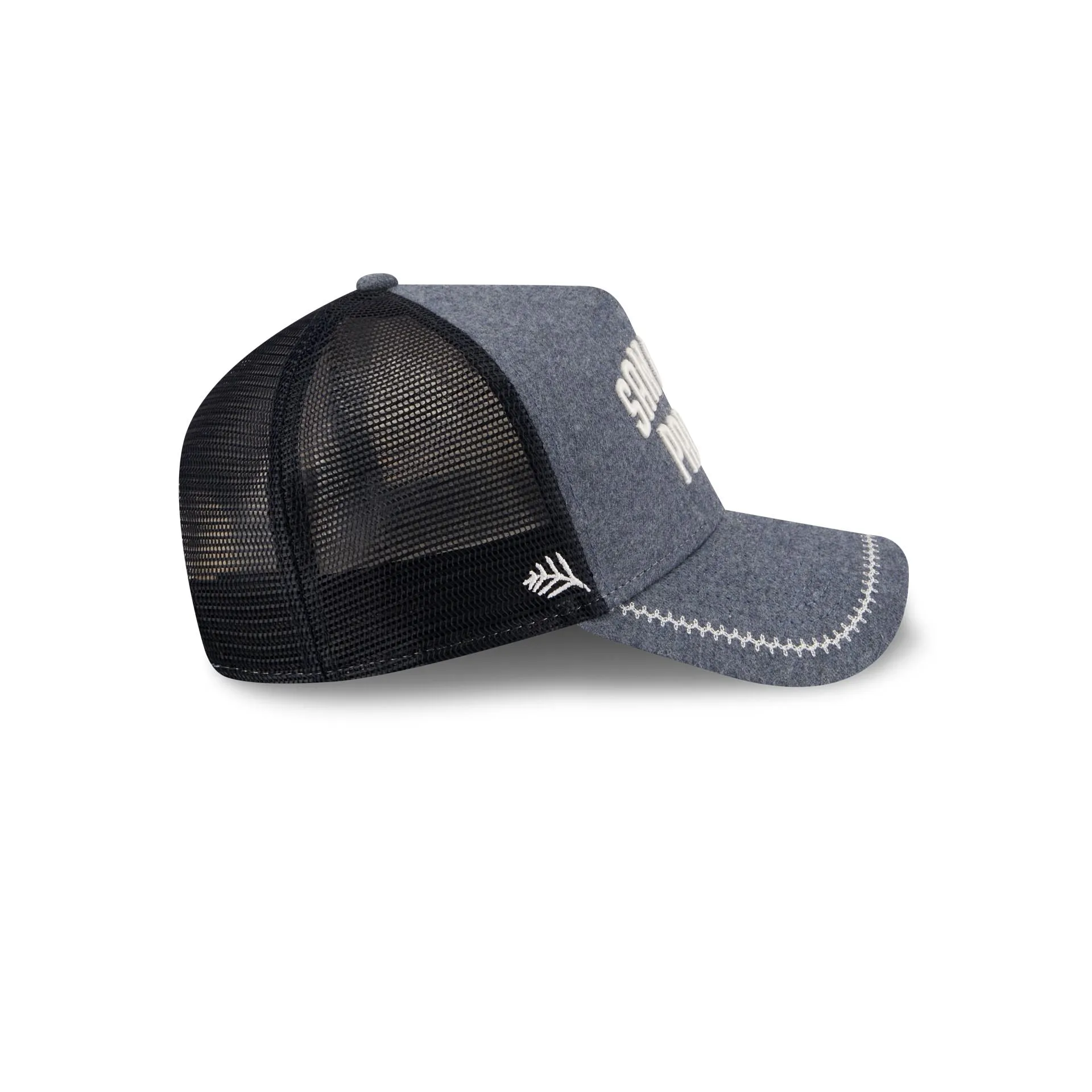 San Diego Padres Navy Brushed Chambray 9FORTY A-Frame Trucker Hat sold by New Era product image thumbnail 5