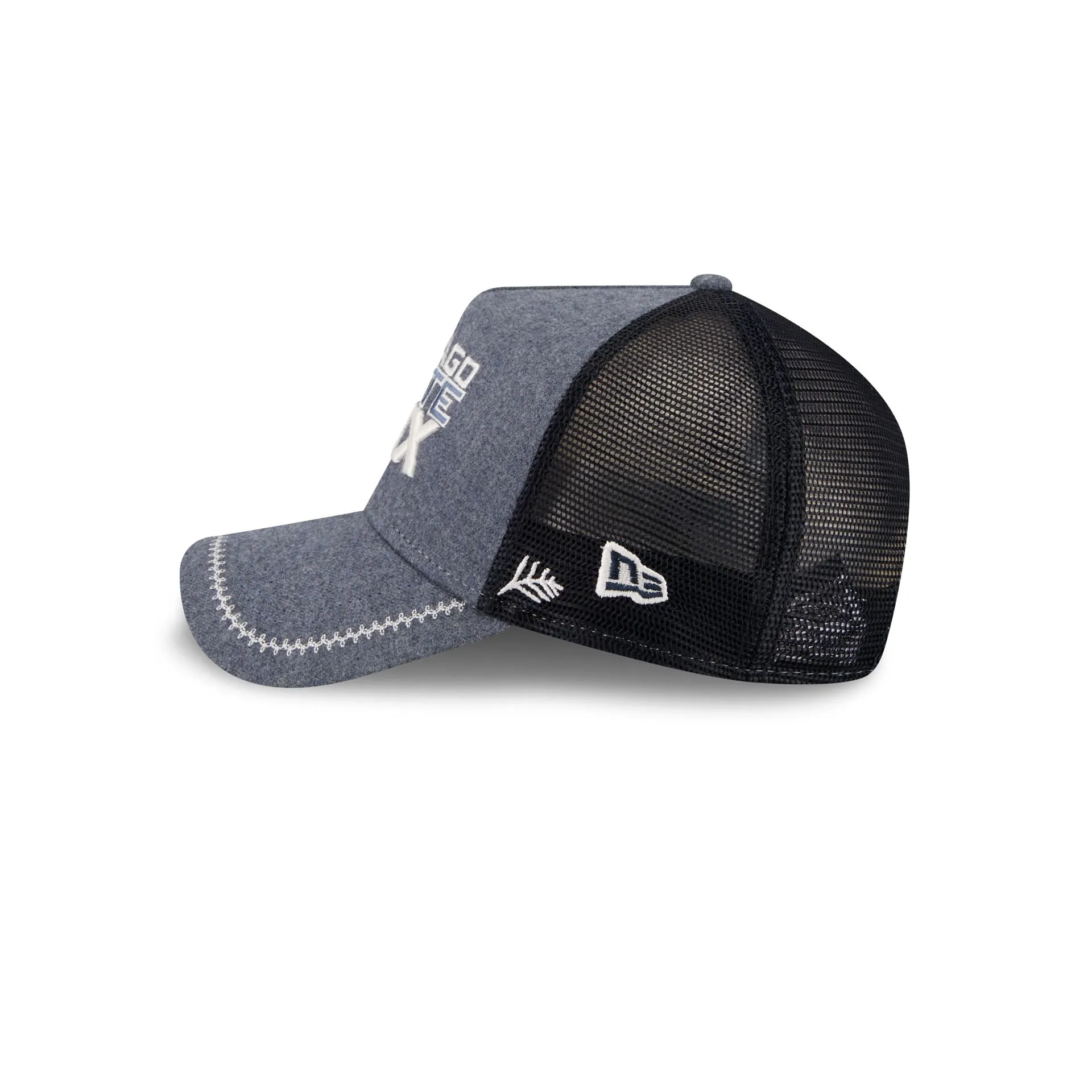 Chicago White Sox Navy Brushed Chambray 9FORTY A-Frame Trucker Hat sold by New Era product image thumbnail 4