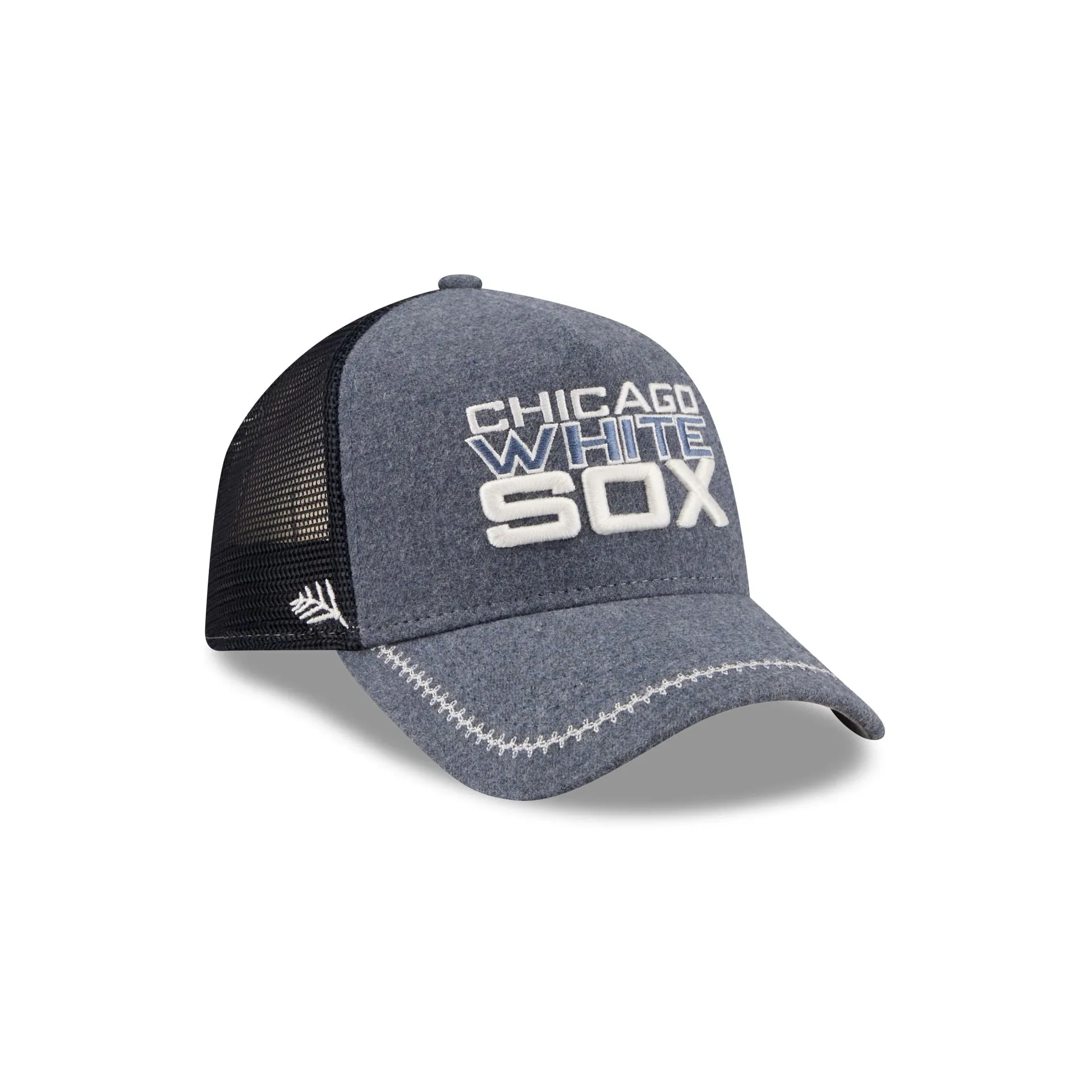 Chicago White Sox Navy Brushed Chambray 9FORTY A-Frame Trucker Hat sold by New Era product image thumbnail 3