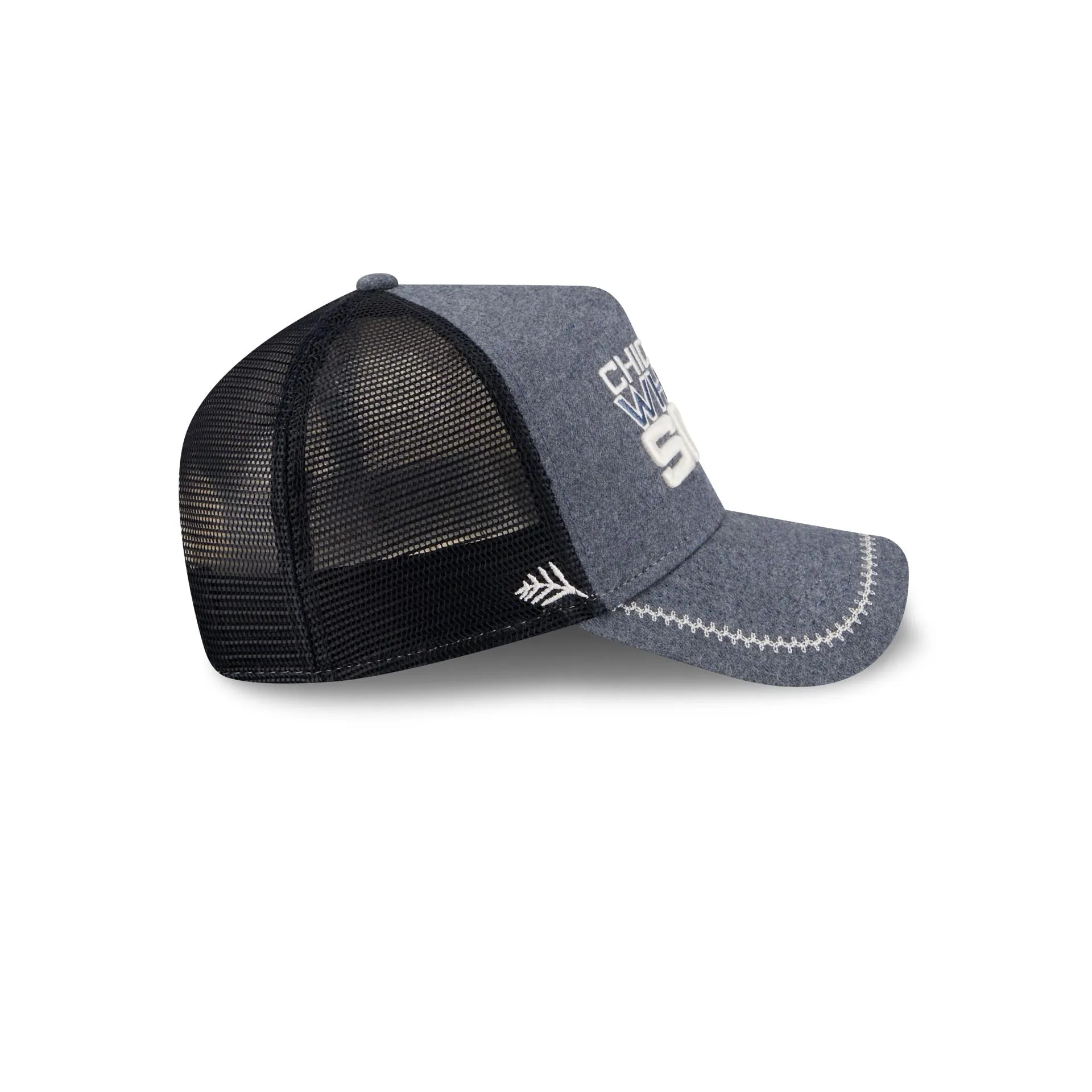Chicago White Sox Navy Brushed Chambray 9FORTY A-Frame Trucker Hat sold by New Era product image thumbnail 5