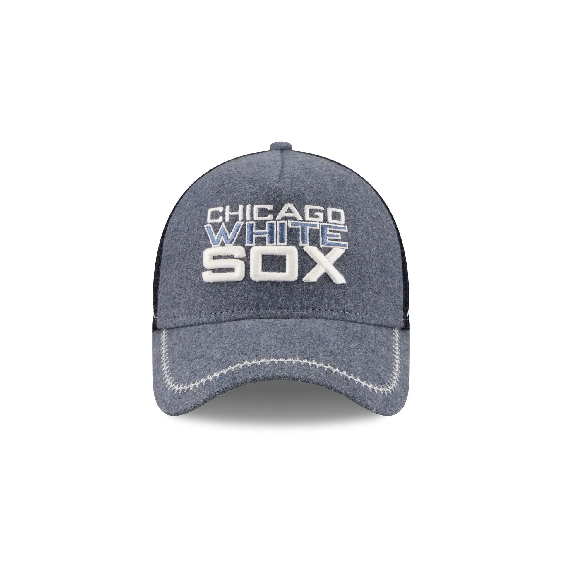 Chicago White Sox Navy Brushed Chambray 9FORTY A-Frame Trucker Hat sold by New Era product image thumbnail 2