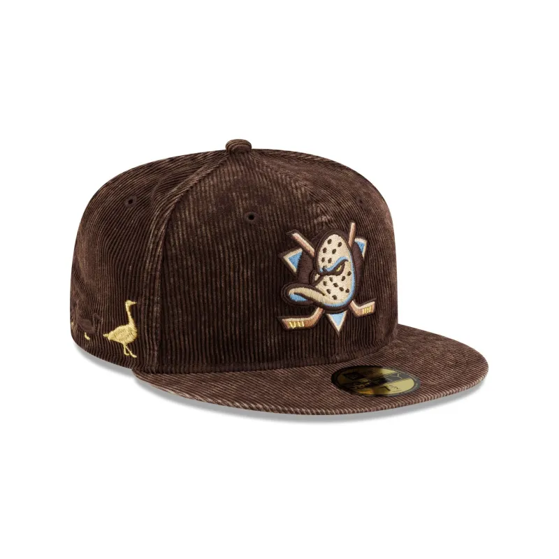 Anaheim Ducks Dion Dawkins Design Lab Corduroy 59FIFTY Fitted Hat made by New Era