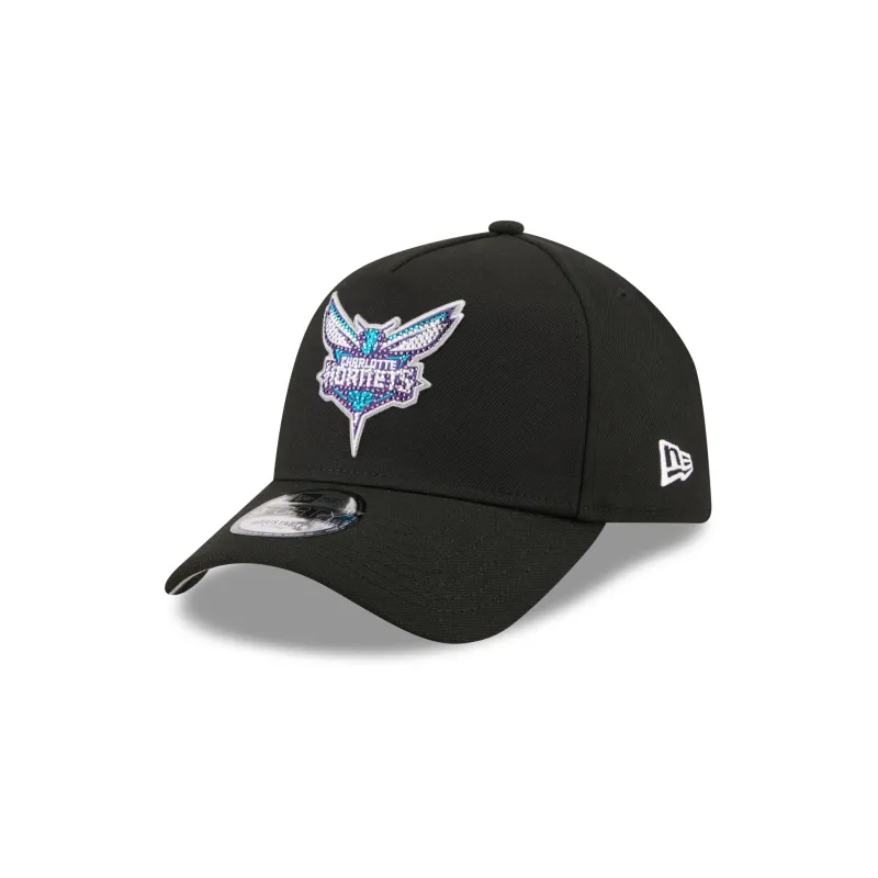 Charlotte Hornets 2026 Draft Black 9FORTY A-Frame Snapback Hat made by New Era