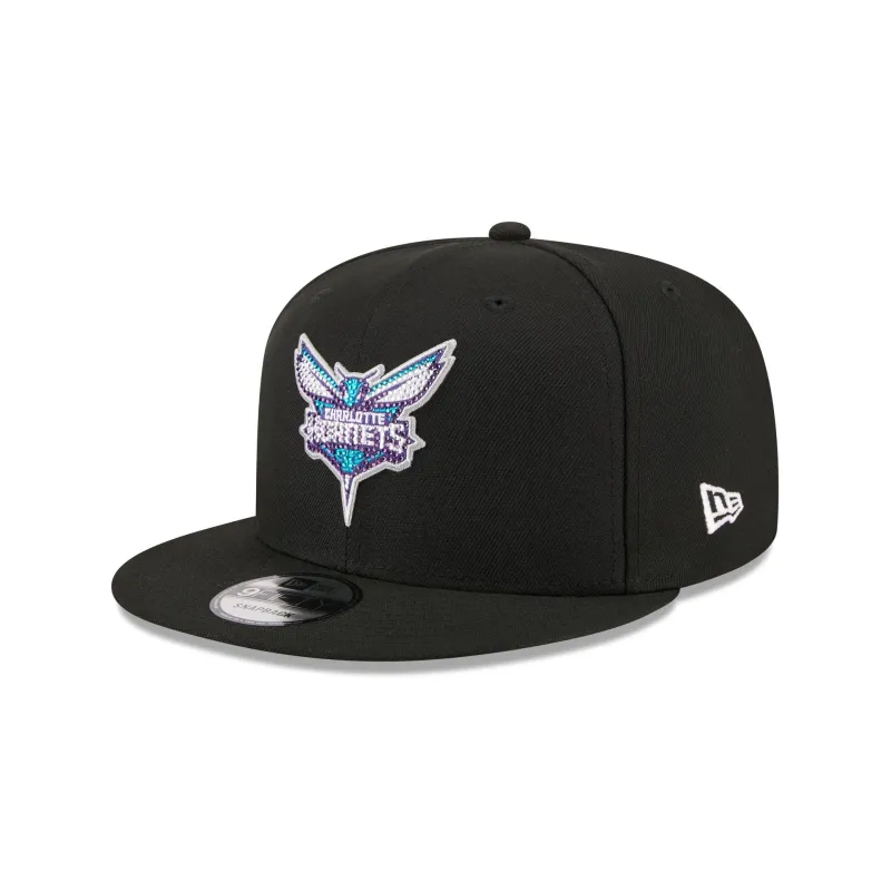 Charlotte Hornets 2026 Draft Black 9FIFTY Snapback Hat made by New Era