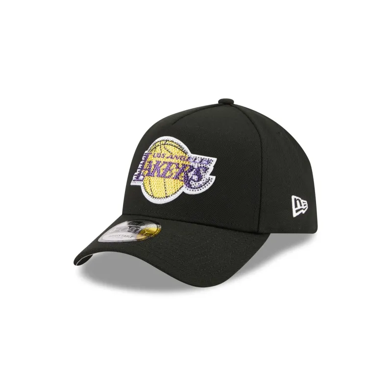 Los Angeles Lakers 2026 Draft Black 9FORTY A-Frame Snapback Hat made by New Era
